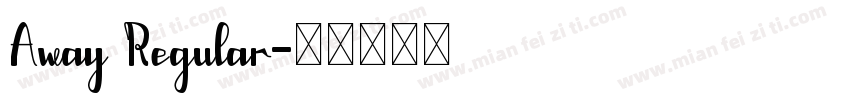 Away Regular字体转换